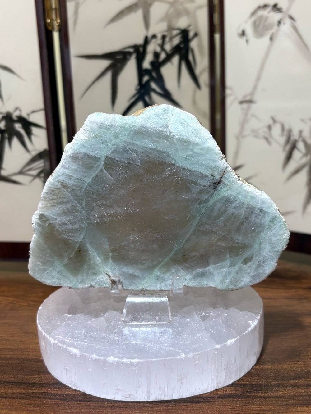 Green Moonstone Slab